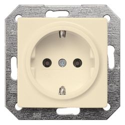 Siemens DELTA i-system Schutzkontaktsteckdose 16A 250V Steckklemme Elektroweiß 70x70x4... SIEMENS-5UB1551 4001869051703 (Abb. 1)