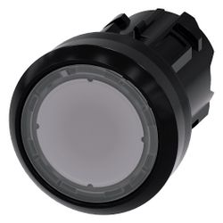 Siemens Leuchtdrucktaster 3SU1001-0AB70-0AA0 flach rund 22,3mm farblos Frontr... SIEMENS-3SU10010AB700AA0 4011209955745 (Abb. 1)