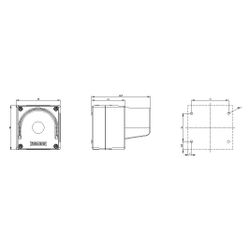 Siemens SIRIUS ACT Aufbaugehäuse 1 Befehlsstelle 22,3mm Kunststoff Gelb 85x85... SIEMENS-3SU18010AA000AC2 4011209968288 (Abb. 1)