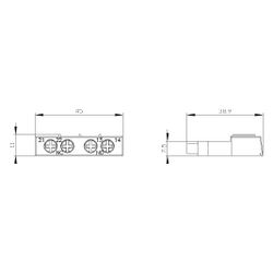 Siemens Hilfsschalter 3RV29011E, 1 Schließer 1 Öffner, 0,5A, Schraubanschluss... SIEMENS-3RV29011E 4011209790964 (Abb. 1)