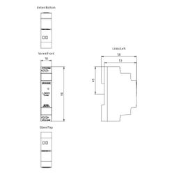 Siemens LOGO!Power Stromversorgung 24V 0,6A 14,4W IP20 90x18x53mm 6EP33306SB0... SIEMENS-6EP33306SB000AY0 4025515154877 (Abb. 1)
