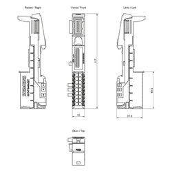 Siemens Baseunit BU15-P16+A0+2D/T SIMATIC ET 200SP 15x117x35mm 6ES7193-6BP00-... SIEMENS-6ES71936BP000DA1 4025515080893 (Abb. 1)
