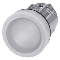 Siemens Leuchtmelder rund hoch weiß 22,3mm IP67/IP69K Kunststoff schwarz 3SU1... SIEMENS-3SU10516AA600AA0 4011209946460 (Abb. 1)