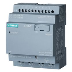 Siemens LOGO! 12/24RCEO Logikmodul 8 DE 4 DA Relais 10A Ethernet 90x71,5x58mm... SIEMENS-6ED10522MD080BA2 4034106034481 (Abb. 1)