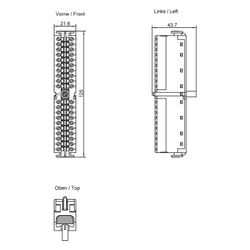 Siemens Frontstecker mit Schraubkontakten 40-polig 6ES73921AM001AB0... SIEMENS-6ES73921AM001AB0 4025515066743 (Abb. 1)
