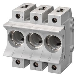 Siemens NEOZED-Sicherungssockel D01 3-polig 16A 400V mit Abdeckung für DIN-Schiene 5SG... SIEMENS-5SG5301 4001869319209 (Abb. 1)