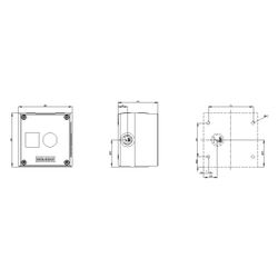 Siemens Aufbaugehäuse für Befehlsgeräte 1-fach 22,3mm Kunststoff Grau 85x85x6... SIEMENS-3SU18010AA000AB1 4011209968264 (Abb. 1)