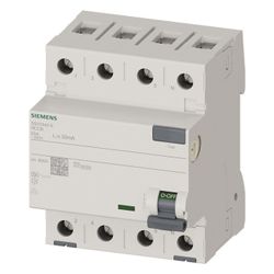 Siemens FI-Schutzschalter 5SV3 4-polig 25A 30mA Typ A 400V 4TE 5SV3342-6... SIEMENS-5SV33426 4001869427768 (Abb. 1)