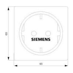 Siemens DELTA profil Schutzkontaktsteckdose 16A 250V Titanweiß Unterputz 5UB1403... SIEMENS-5UB1403 4001869051154 (Abb. 1)