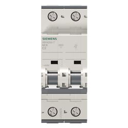 Siemens Leitungsschutzschalter 5SY42027 C 2A 2-polig 10kA 400V... SIEMENS-5SY42027 4001869181608 (Abb. 1)