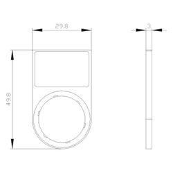 Siemens SIRIUS ACT Schildträger flach abgerundet schwarz für 17,5x27mm Schild... SIEMENS-3SU19000AH100AA0 4011209959941 (Abb. 1)
