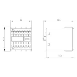 Siemens Hilfsschalterblock 3RH2911-2HA01 1 Öffner Federzuganschluss für S00/S0... SIEMENS-3RH29112HA01 4011209829510 (Abb. 1)