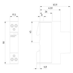 Siemens INSTA-Schütz 5TT5800-0 2 Schließer 230V 20A 1TE IP20 70mm... SIEMENS-5TT58000 4001869343907 (Abb. 1)