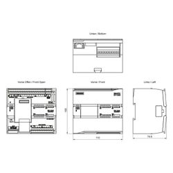 Siemens SIMATIC S7-1200 CPU 1214C Kompakt-CPU AC/DC/Relais 14 DI 10 DO 2 AI 1... SIEMENS-6ES72141BG400XB0 4047623402749 (Abb. 1)