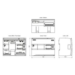 Siemens SIMATIC S7-1200 CPU 1215C Kompakt-CPU DC/DC/DC 14 DI 10 DO 2 AI 2 AO ... SIEMENS-6ES72151AG400XB0 4047623402756 (Abb. 1)