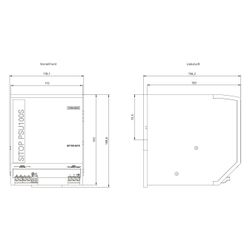 Siemens SITOP PSU100S Stromversorgung 24V 20A 480W 1-phasig IP20 145x115x150mm 6E... SIEMENS-6EP13362BA10 4025515152897 (Abb. 1)