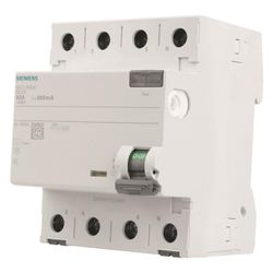 Siemens FI-Schutzschalter 5SV3 63A 300mA Typ A 4-polig 4TE 400V mit Verriegelungsvorr... SIEMENS-5SV36466 4001869427867 (Abb. 1)