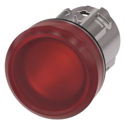 Siemens Leuchtmelder rund rot hoch glatt 22,3mm Frontring schwarz IP67/IP69K ... SIEMENS-3SU10516AA200AA0 4011209946385 (Abb. 1)