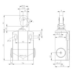 Siemens Positionsschalter SIRIUS 3SE5122-0CE01 mit Rollenhebel 1S/1Ö IP66/IP67 1... SIEMENS-3SE5122-0CE01 4011209693432 (Abb. 1)