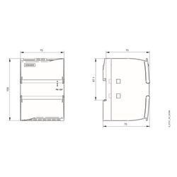 Siemens SIMATIC PM1207 Stromversorgung 60W 24V 2,5A IP20 70x100x75mm 6EP13321SH71... SIEMENS-6EP13321SH71 4025515152446 (Abb. 1)