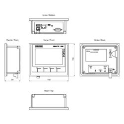 Siemens SIMATIC KTP400 Comfort Panel 4,3" TFT Touchscreen 480x272mm 140x116x4... SIEMENS-6AV21242DC010AX0 4025515078975 (Abb. 1)