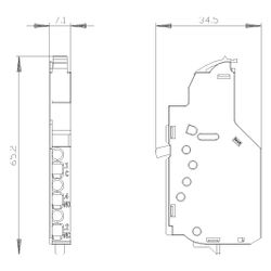 Siemens Hilfsschalter Wechslerkontakte Typ HQ 7mm 3VA99880AA12... SIEMENS-3VA99880AA12 4042949000037 (Abb. 1)