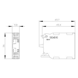Siemens Kontaktmodul 2 Öffner Federzuganschluss Frontbefestigung 3SU1400-1AA1... SIEMENS-3SU14001AA103EA0 4011209951013 (Abb. 1)