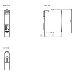 Siemens ET 200SP Digitales Ausgangsmodul DQ 16x24VDC/0,5A ST 15x73x58mm IP20 ... SIEMENS-6ES71326BH000AA0 4047623409397 (Abb. 1)