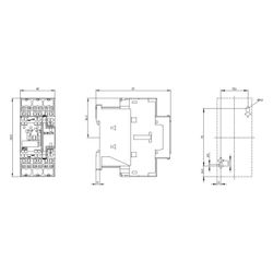 Siemens Schütz 3RT20262AP00 AC-3 11kW 400V 1S+1Ö 230V AC Federzuganschluss 102x45... SIEMENS-3RT20262AP00 4011209790162 (Abb. 1)