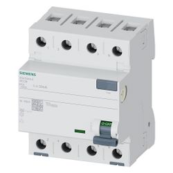 Siemens FI-Schutzschalter 5SV3346-6 Typ A 63A 30mA 4-polig 4TE 400V... SIEMENS-5SV33466 4001869427782 (Abb. 1)