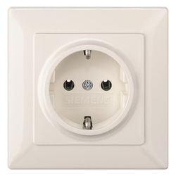 Siemens 5UB1580 DELTA line Schuko- Steckdose 250VAC 16A Vollpl. 80x80mm... SIEMENS-5UB1580 4001869313191 (Abb. 1)