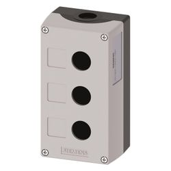 Siemens Aufbaugehäuse für Befehlsgeräte 3-fach 22,3mm Kunststoff Grau 154x85x... SIEMENS-3SU18030AA000AB1 4011209970199 (Abb. 1)