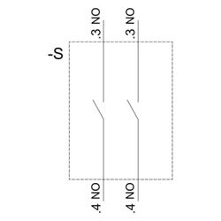 Siemens Knebelschalter 3-Stellungen beleuchtbar 22,3mm Kunststoff schwarz/wei... SIEMENS-3SU11002BM601NA0 4011209957640 (Abb. 1)