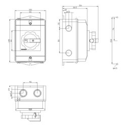 Siemens Hauptschalter 3LD20640TB51 3-polig 16A 8kW IP65 Schwarz kurzer Drehgriff ... SIEMENS-3LD20640TB51 4011209512115 (Abb. 1)