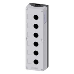 Siemens Aufbaugehäuse für Befehlsgeräte 6-fach 22,3mm Kunststoff Grau 280x85x... SIEMENS-3SU18060AA000AB1 4011209970281 (Abb. 1)