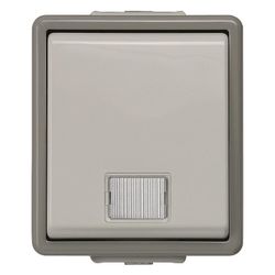 Siemens DELTA Fläche Kontrollschalter Aufputz IP44 10A 250V 75x66x54mm Grau 5TA4700... SIEMENS-5TA4700 4001869038193 (Abb. 1)