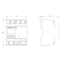 Siemens SENTRON 7KT PAC1600 Messgerät 80A Modbus S0 4TE IP40 7KT1665... SIEMENS-7KT1665 4001869563602 (Abb. 1)