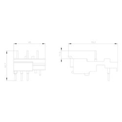 Siemens Verbindungsbaustein elektrisch und mechanisch für 3RV1.2 und 3RT101 AC/DC... SIEMENS-3RA19211DA00 4011209516502 (Abb. 1)