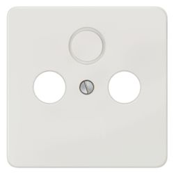 Siemens Antennen-Abdeckplatte DELTA profil 65x65mm Titanweiß für 1 Buchse 5TG1828-2... SIEMENS-5TG18282 4001869368207 (Abb. 1)