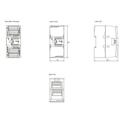 Siemens SIMATIC S7-1200 Digitalausgabe SM 1222 16DO Transistor 24V DC 0,5A 10... SIEMENS-6ES72221BH320XB0 6940408101951 (Abb. 1)