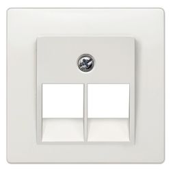 Siemens DELTA i-system Abdeckung UAE-Kat.3 2-fach 55x55mm Titanweiß 5TG1211... SIEMENS-5TG1211 4001869233178 (Abb. 1)