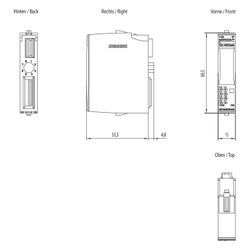 Siemens ET 200SP F-DQ 8x24VDC/0,5A PP Elektronikmodul 8 digitale Ausgänge 15m... SIEMENS-6ES71366DC000CA0 4047623407164 (Abb. 1)