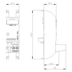 Siemens Konverter 3RF2900-0EA18 Steuerspannung 24V AC/DC für Halbleiterrelais... SIEMENS-3RF29000EA18 4011209581050 (Abb. 1)