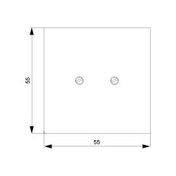 Siemens Kabelauslassdose 5TG2566, IP20, 55x55mm, Titanweiß... SIEMENS-5TG2566 4001869045078 (Abb. 1)