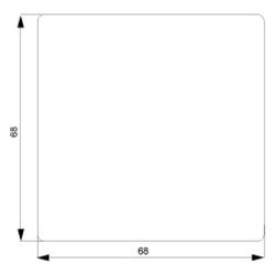 Siemens Wippe DELTA style für Universalschalter 68x68mm Kunststoff Weiß 5TG7141... SIEMENS-5TG7141 4001869218977 (Abb. 1)
