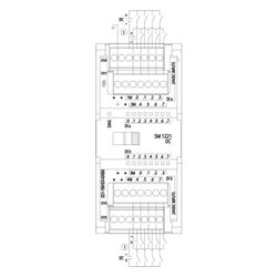 Siemens SIMATIC S7-1200 Digitaleingabemodul SM 1221 16DI 24V DC 100x45x75mm 6... SIEMENS-6ES72211BH320XB0 6940408101920 (Abb. 1)