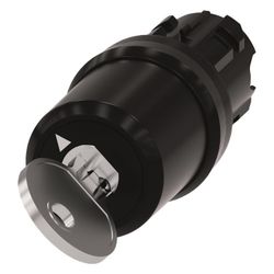 Siemens Schlüsselschalter 3SU1000-5BC01-0AA0 2 Schaltstellungen tastend Front... SIEMENS-3SU10005BC010AA0 4011209950603 (Abb. 1)