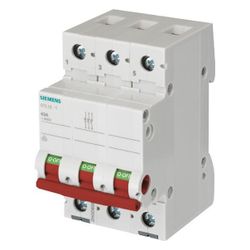 Siemens Ausschalter 5TL13631 63A 3-polig mit rotem Griff 3 TE Einbautiefe 70mm... SIEMENS-5TL13631 4001869468914 (Abb. 1)