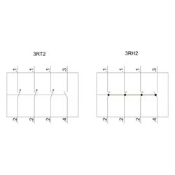 Siemens Hilfsschalterblock 1 Schließer 3 Öffner Baugröße S00-S3 Schraubanschluss ... SIEMENS-3RH29111HA13 4011209829343 (Abb. 1)