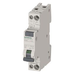 Siemens FI/LS-Schalter 5SV1316-7KK13 1P+N 13A 30mA Typ A C 6kA 1TE... SIEMENS-5SV13167KK13 4001869557885 (Abb. 1)